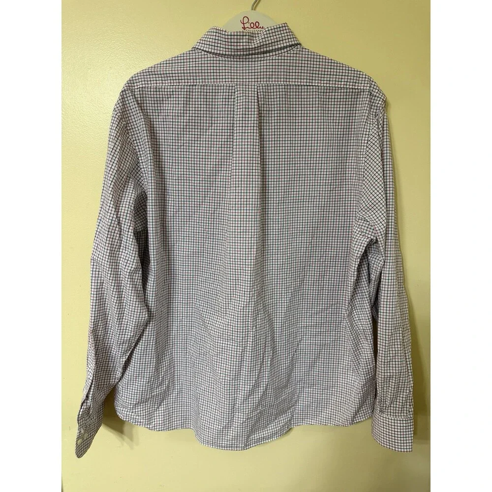 Brooks Brothers Men’s Button Down Dress Shirt Check Plaid Long Sleeve Cotton XL - Picture 7 of 9